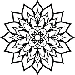 Intricate Floral Mandala Design