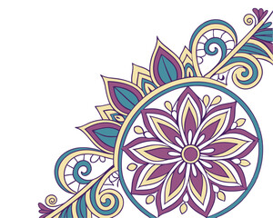 Mandala Border Design Element