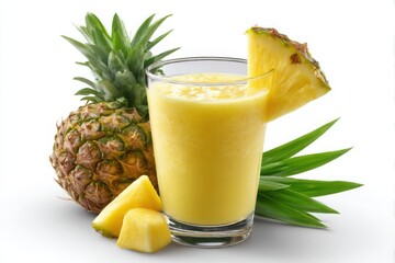 Golden Refreshment Chilled Pineapple Drink Isolated