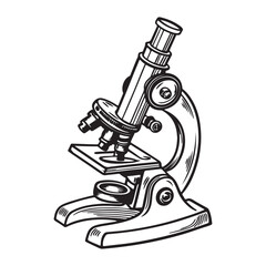 Illustration of a microscope