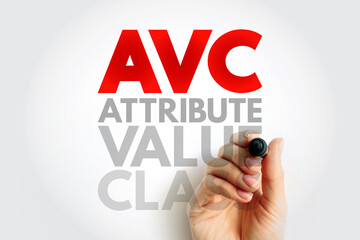 AVC - Attribute Value Class acronym, technology concept background
