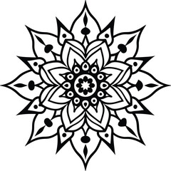 Vintage Ornamental Mandala Art