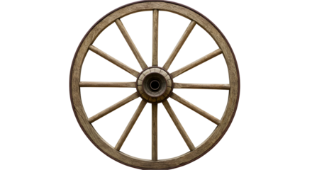 Wooden wagon wheel