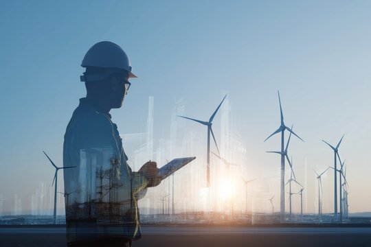 Tech startup working on clean energy project