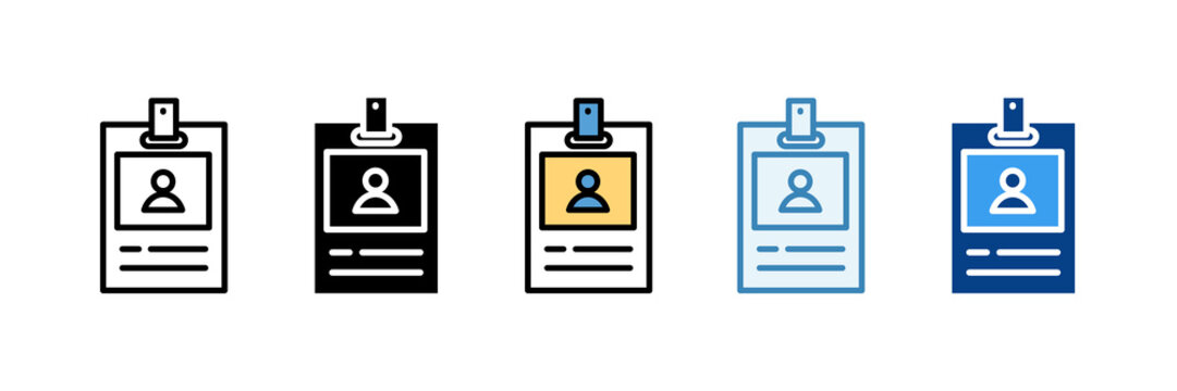 Attendee  Icon Set Multiple Style Collection