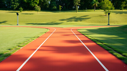 running track in the field