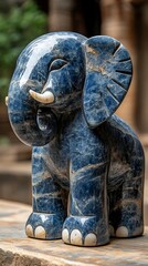 Polished gem elephant spiritual decor idea high resolution image