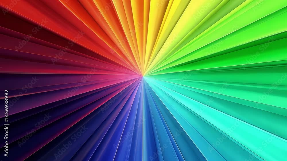 Poster vibrant abstract rays of color create an artistic backdrop in 4k quality with mesmerizing gradients 