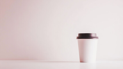 Blank Coffee To-Go Cup on White Background