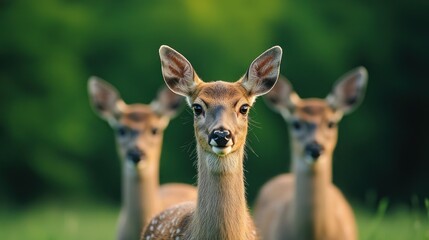 Obraz premium Thriving Wild Animals in Protected Environment Captured in Detail