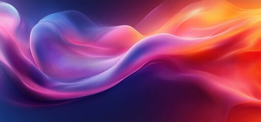 Obraz premium Abstract Colorful Waves: A Symphony of Hues and Light