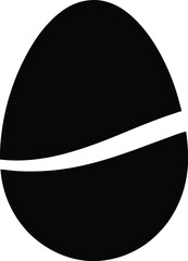 Easter egg silhouette, Easter Eggs Silhouette Vector, Eggs Vector illustration, Cute spring graphic, vector illustration