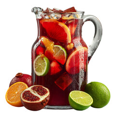 Aaramel Sangria Pitcher Isolated on Transparent Background