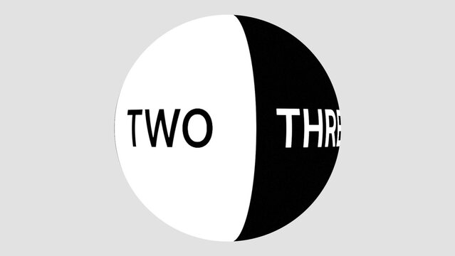 Side Motion Spherical Text Loop with Background