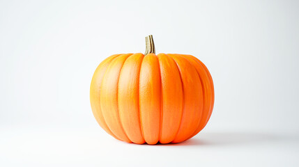 Whole Butternut Pumpkin on White Background
