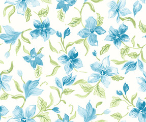 seamless pattern with flowers