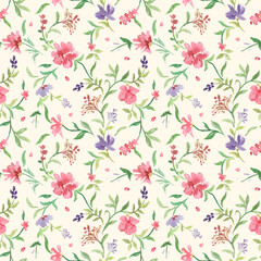 seamless pattern with flowers