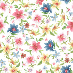 seamless pattern with flowers