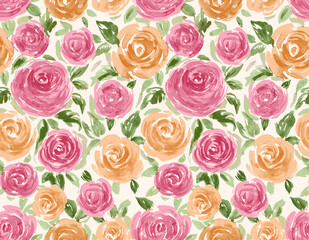 seamless pattern with roses