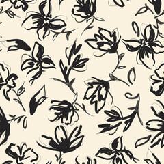 seamless pattern with leaves