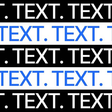 Square Stacked Repeated Text