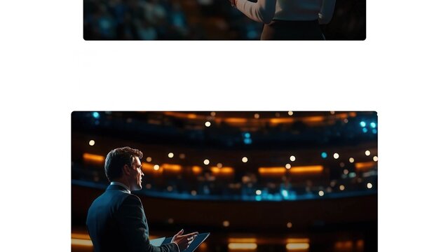 Upward Carousel with 3 Static Media Loop