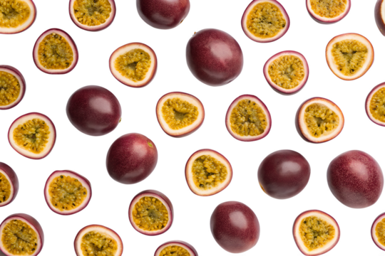 passion fruit pattern seamless background