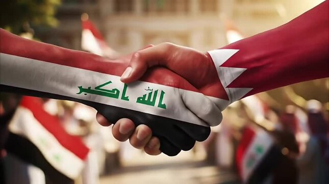 Bahrain Iraq Flags Unity Diverse Region