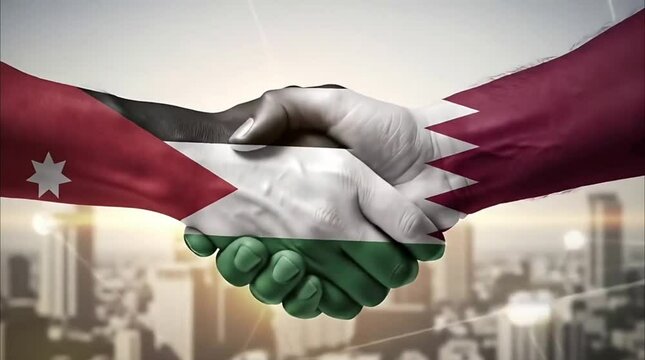 Jordan Qatar Education Development Ties Flags