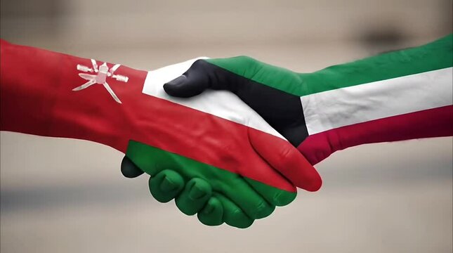 Oman Kuwait Peace Neutral Diplomacy Flags