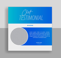 Creative review & feedback design with gradient colure  variation