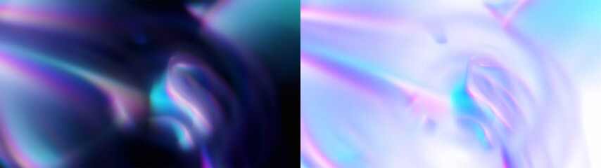 Soft Glow Prism Overlay: Abstract background with a soft, diffused glow and a subtle prism effect. Use as a gentle overlay layer effect. on black or Transparent.