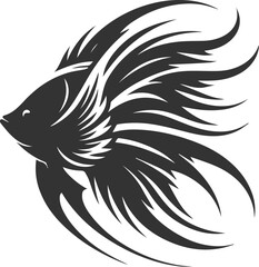 Angelfish vector silhouette