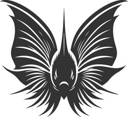 Angelfish vector silhouette