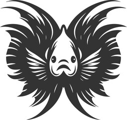 Angelfish vector silhouette