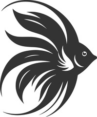 Angelfish vector silhouette