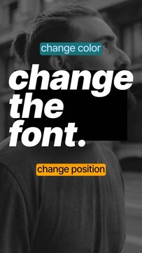 Vertical Resized Text with Background