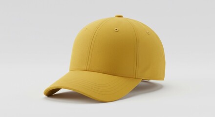 Yellow cap mockup for design presentation