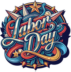 Obraz premium Labor day t shirt design
