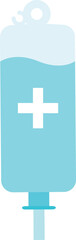 Infusion icon in flat style. infusion bag icon isolated