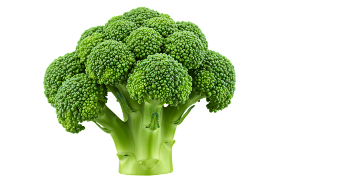 Fresh Broccoli isolated on transparent background