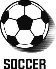 Obraz premium Football, Soccer ball vector icons