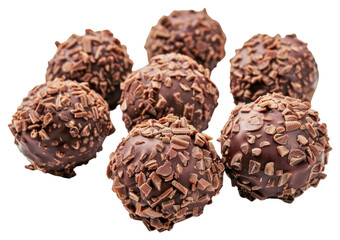 Obraz premium PNG Chocolate balls dessert sweets confectionery.