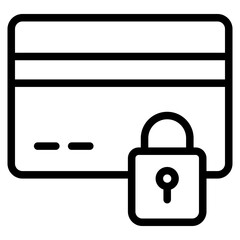 Obraz premium Protection card icon in vector illustration