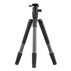 sturdy black and gray tripod isolated on white transparent background