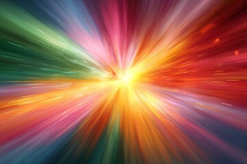 Obraz premium Abstract Colorful Radial Burst of Light