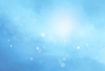 Abstract Light Blue Background with Bokeh