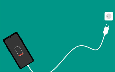 usb cable isolated on white