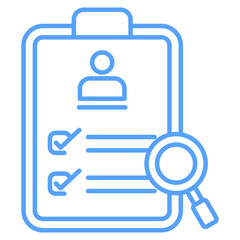 requirement icon blue style