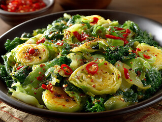 flavorful stir-fried cabbage with vinegar